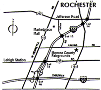 Map of Rochester